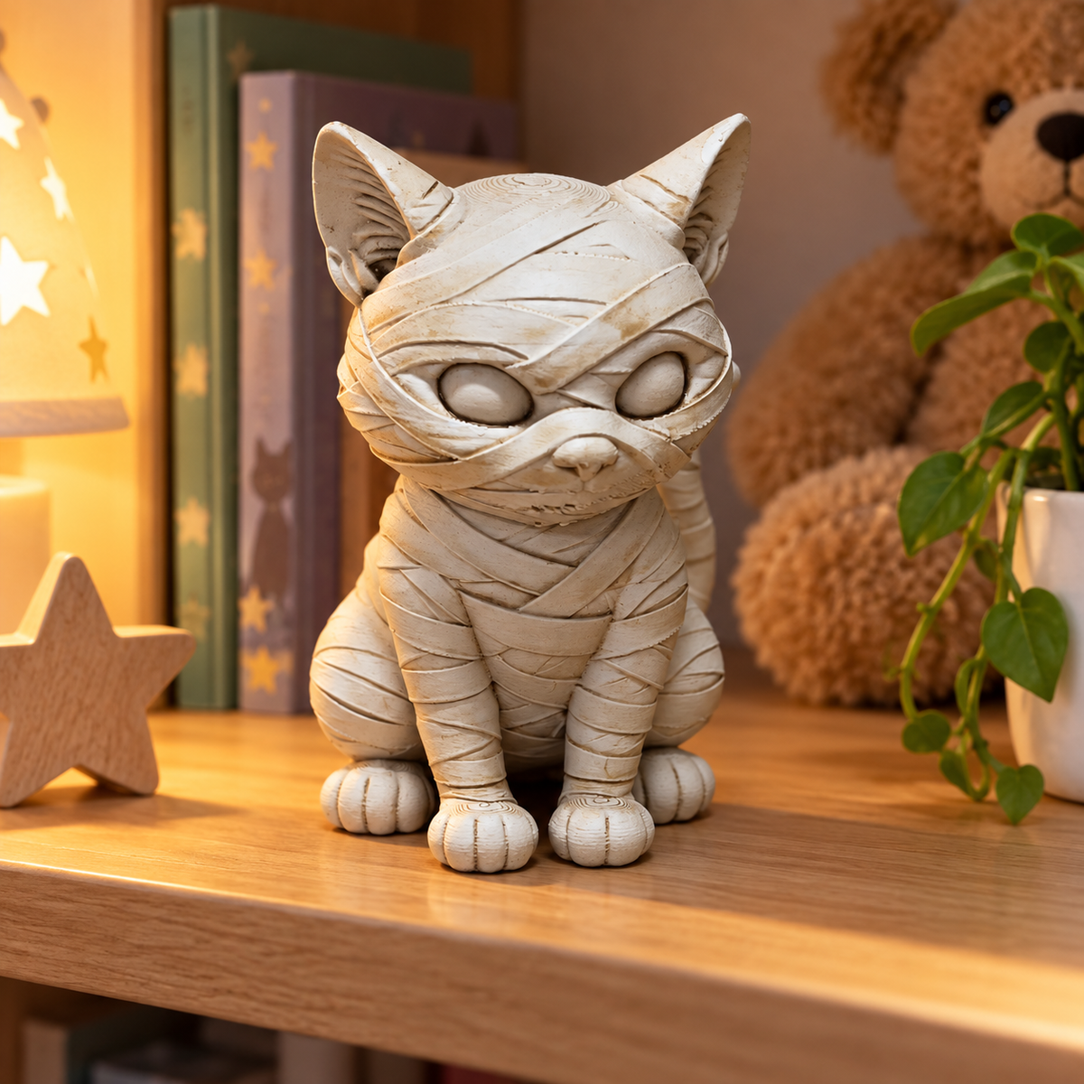 Scared Cat – Cat Mummy
