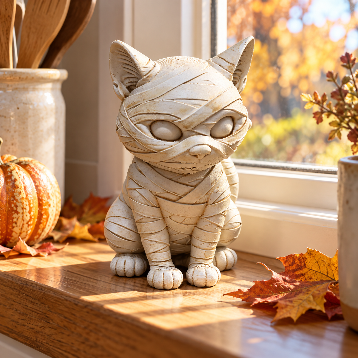 Scared Cat – Cat Mummy
