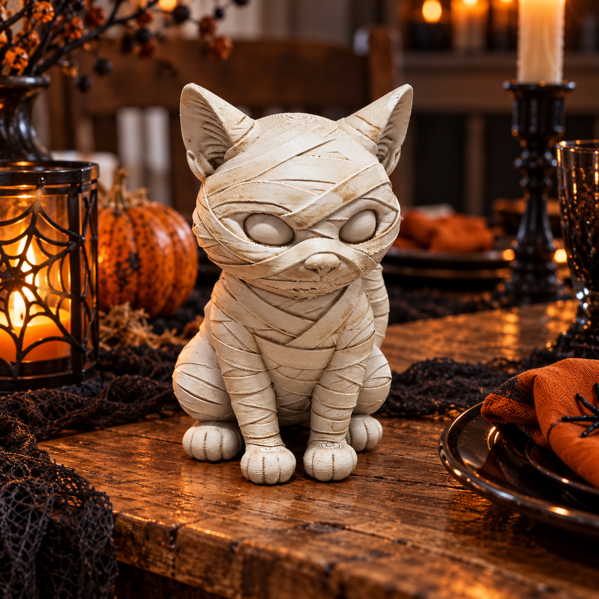 Scared Cat – Cat Mummy