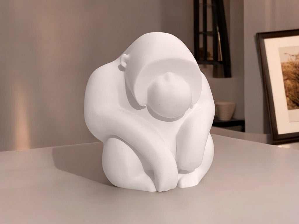 A Thoughtful Ape, Sculpted in 3D