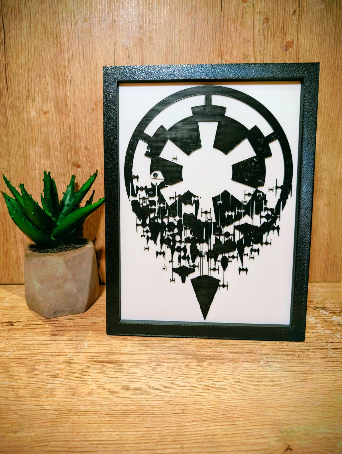 Echoes of the Empire — Star Wars Inspired Shadow Box Wall Art