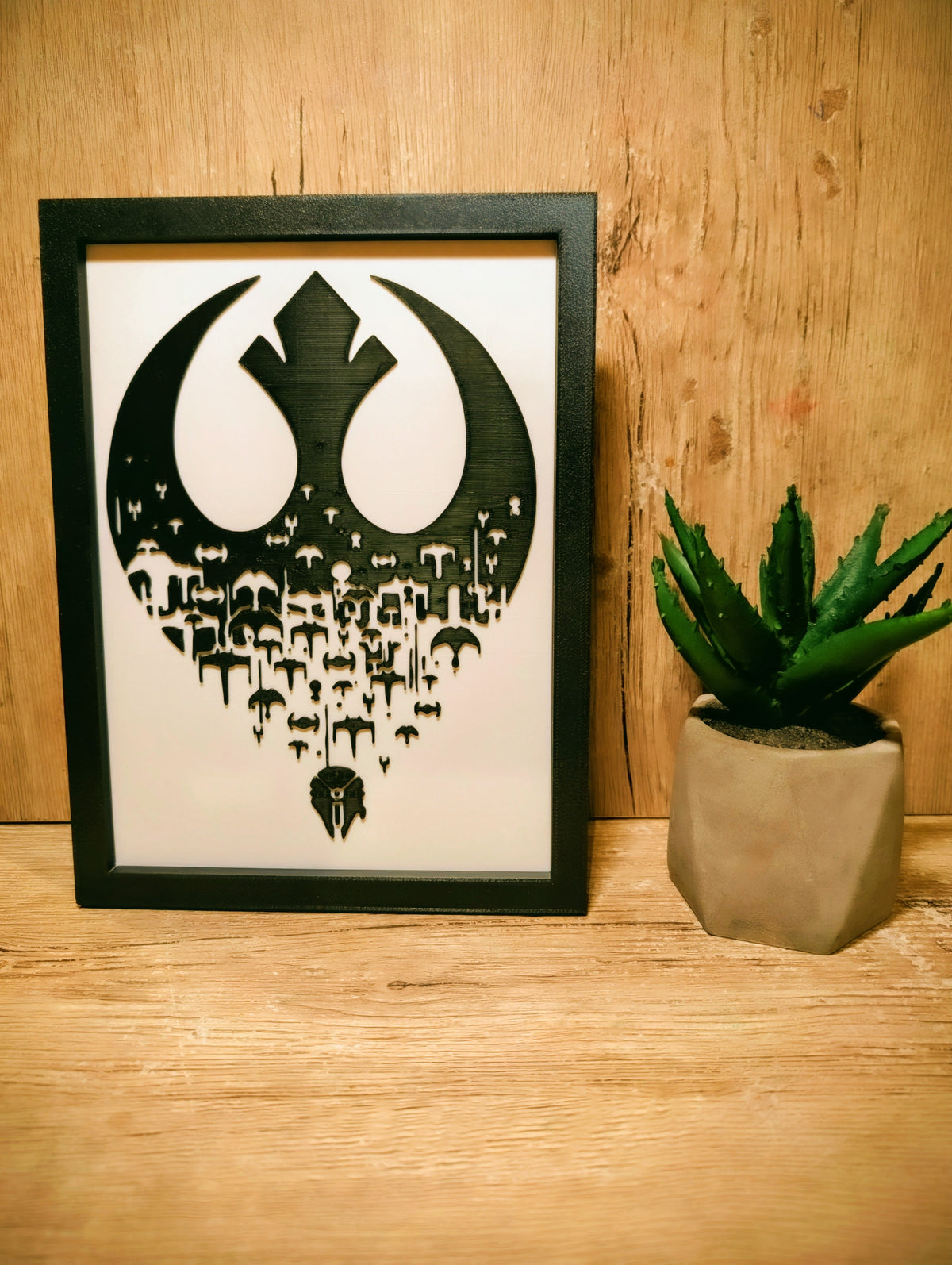 Sparks of Rebellion — Star Wars Inspired Shadow Box Wall Art