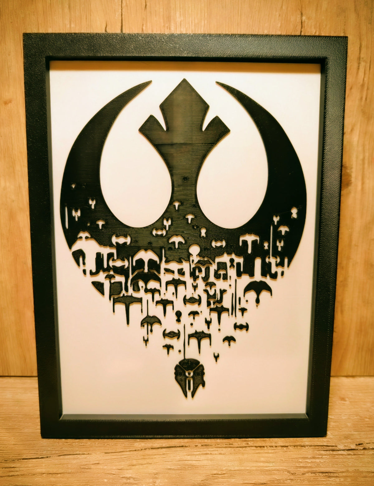 Sparks of Rebellion — Star Wars Inspired Shadow Box Wall Art