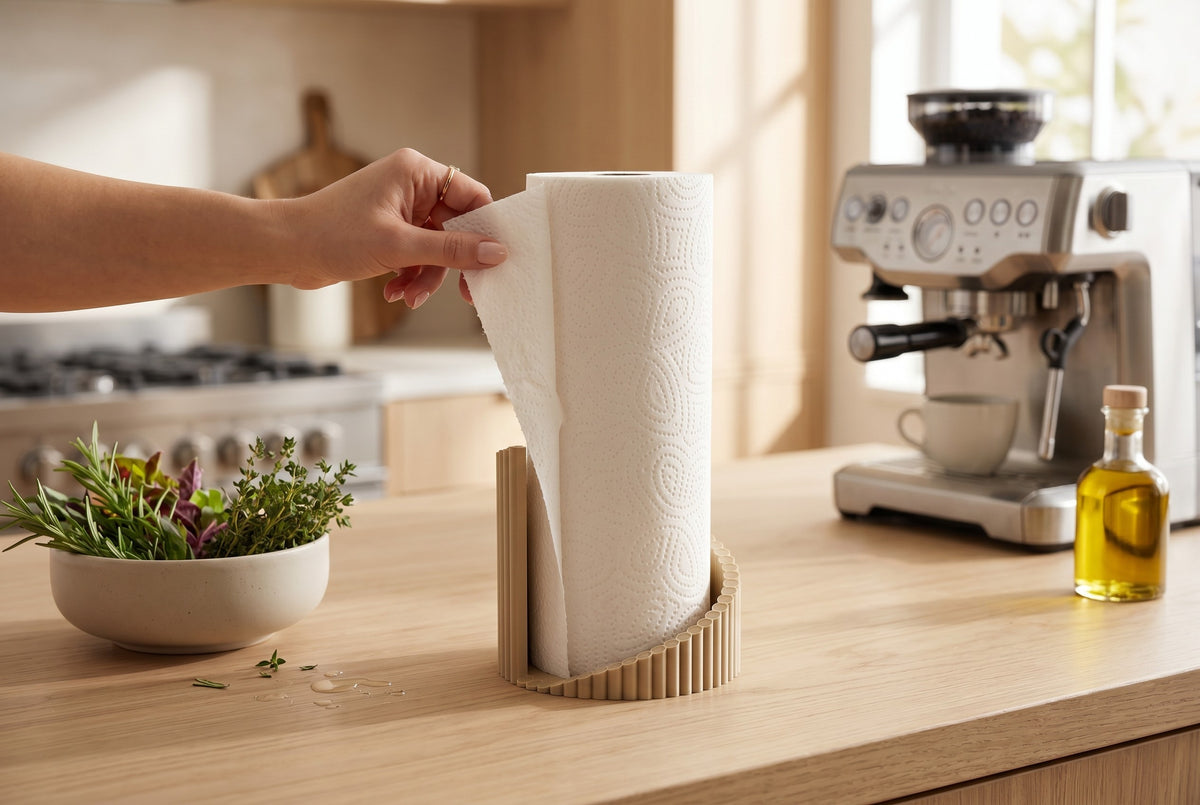 Twisted Ribbed Paper Towel Holder
