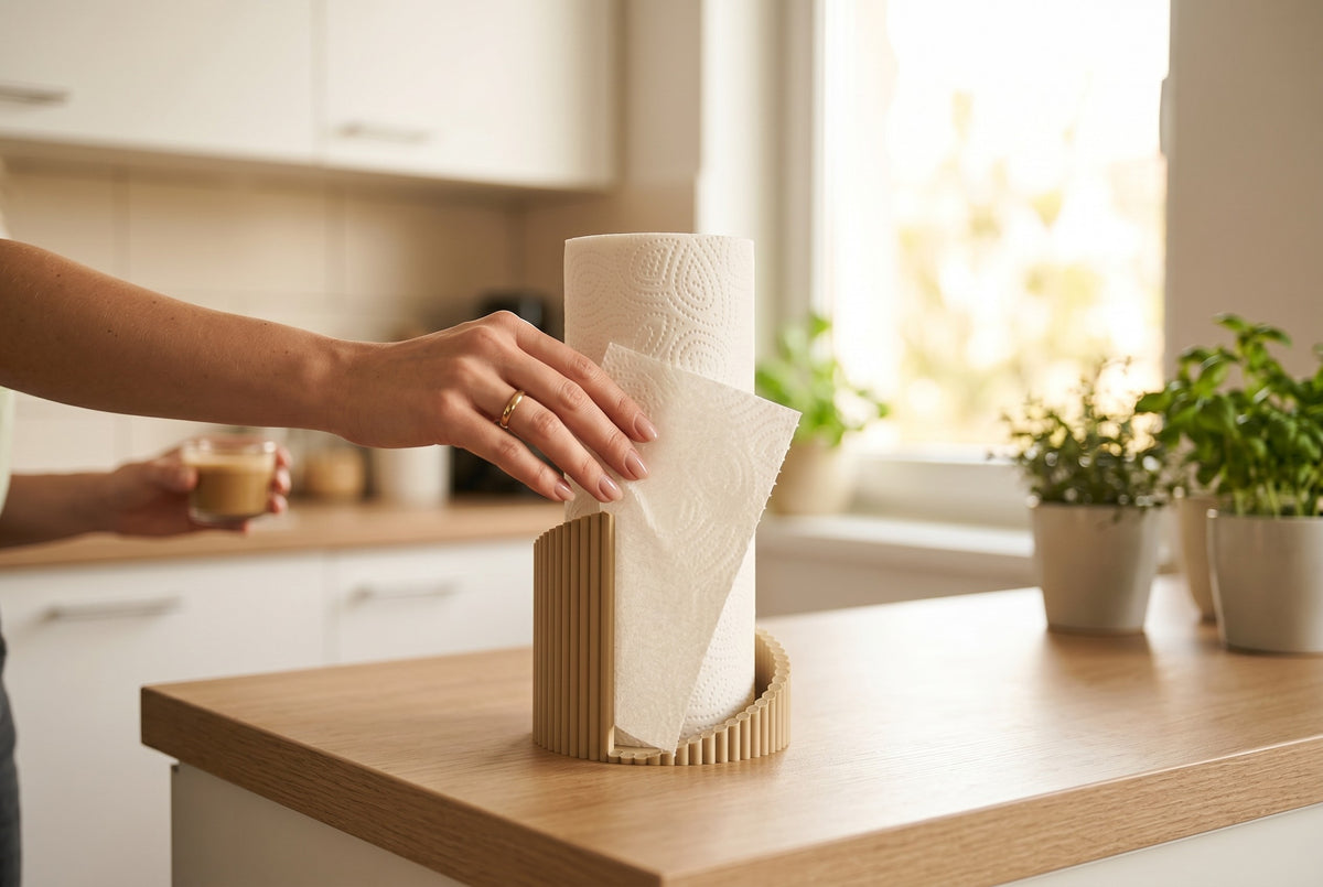 Twisted Ribbed Paper Towel Holder