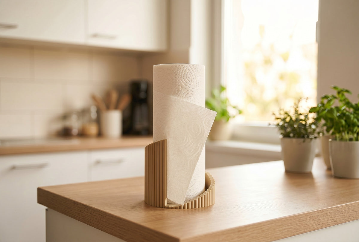 Twisted Ribbed Paper Towel Holder