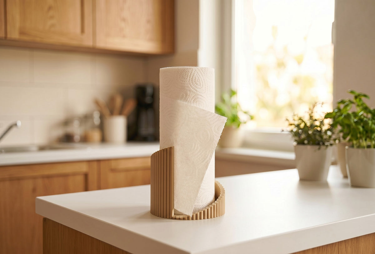 Twisted Ribbed Paper Towel Holder