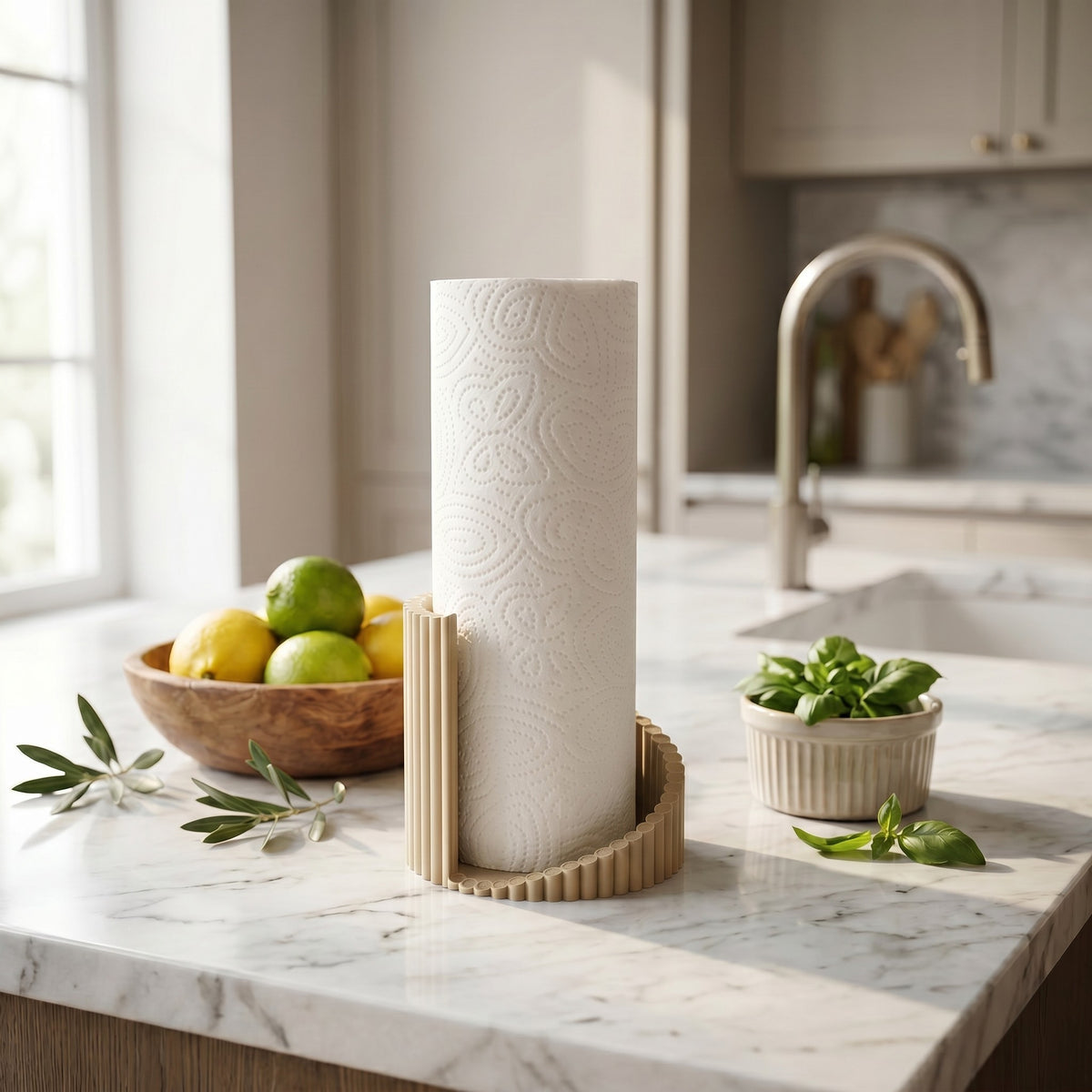 Twisted Ribbed Paper Towel Holder