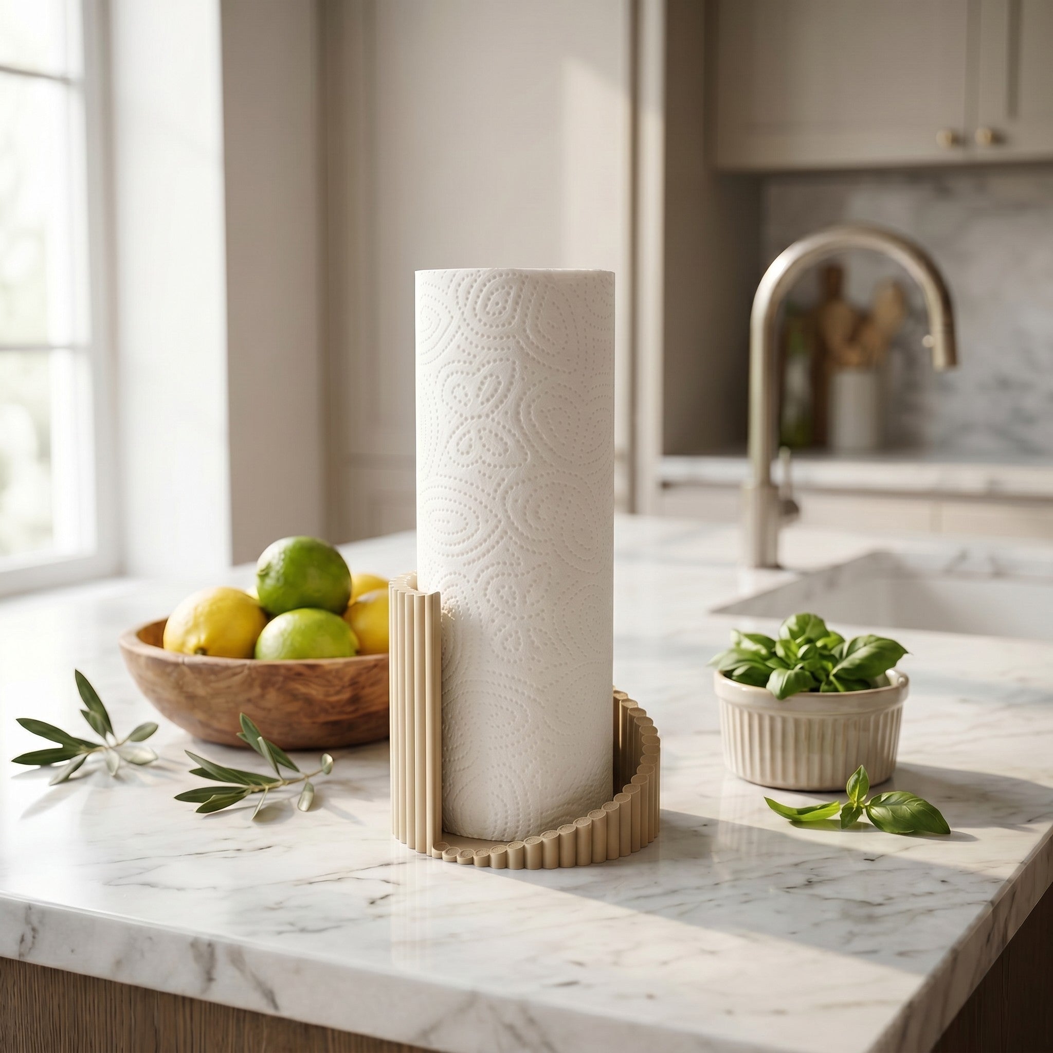 Twisted Ribbed Paper Towel Holder