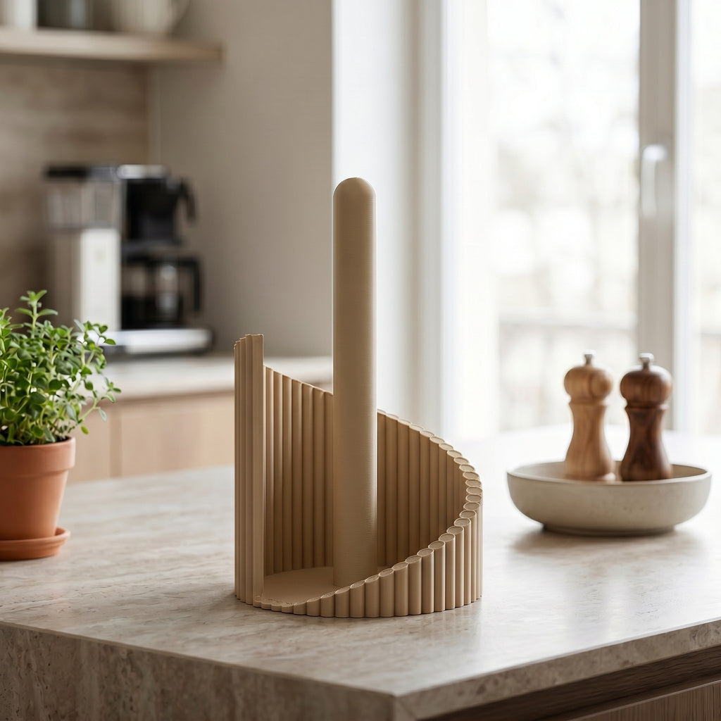 Twisted Ribbed Paper Towel Holder