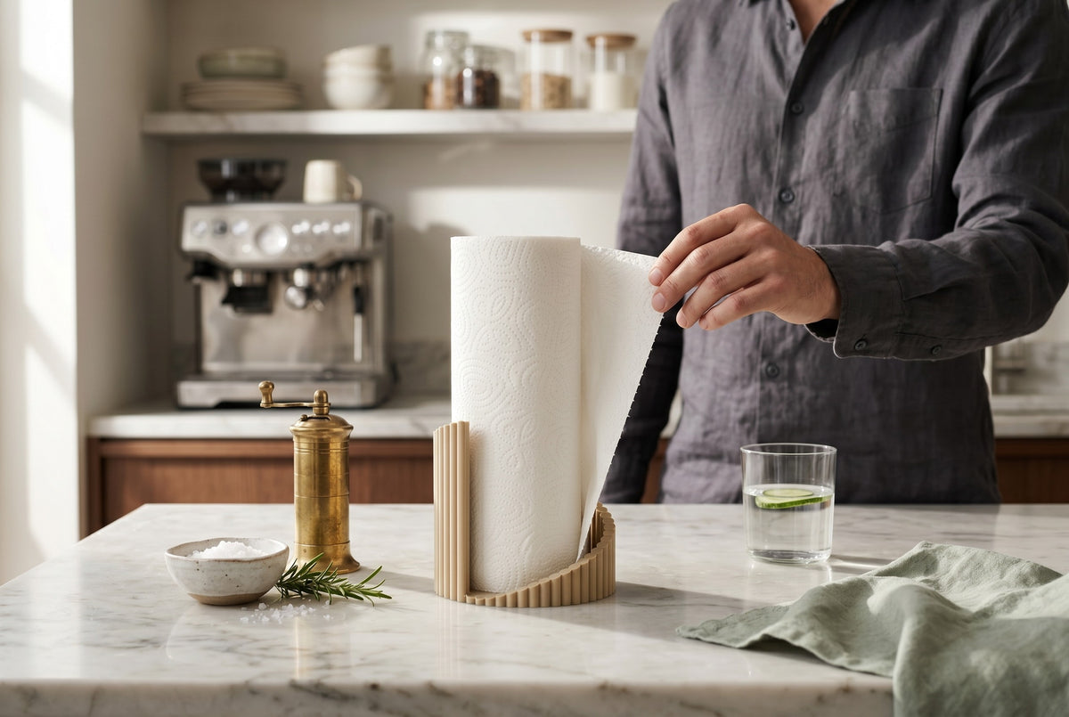 Twisted Ribbed Paper Towel Holder