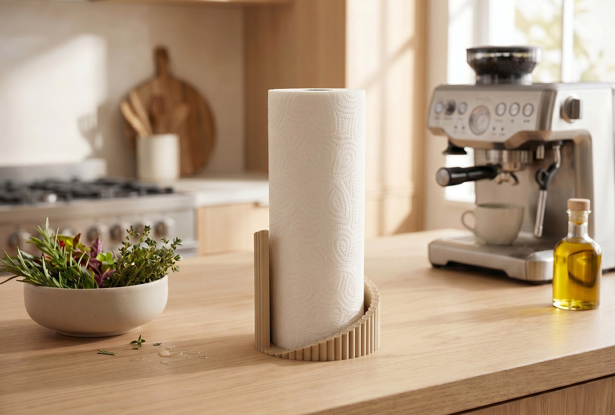 Twisted Ribbed Paper Towel Holder