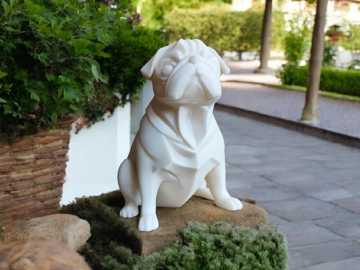 Chubby Pug — Minimalist Sculpture with Maximum Charm