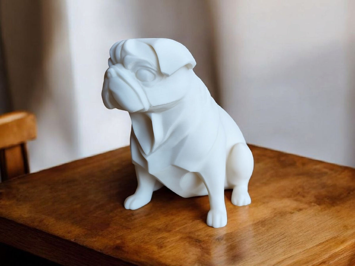 Chubby Pug — Minimalist Sculpture with Maximum Charm