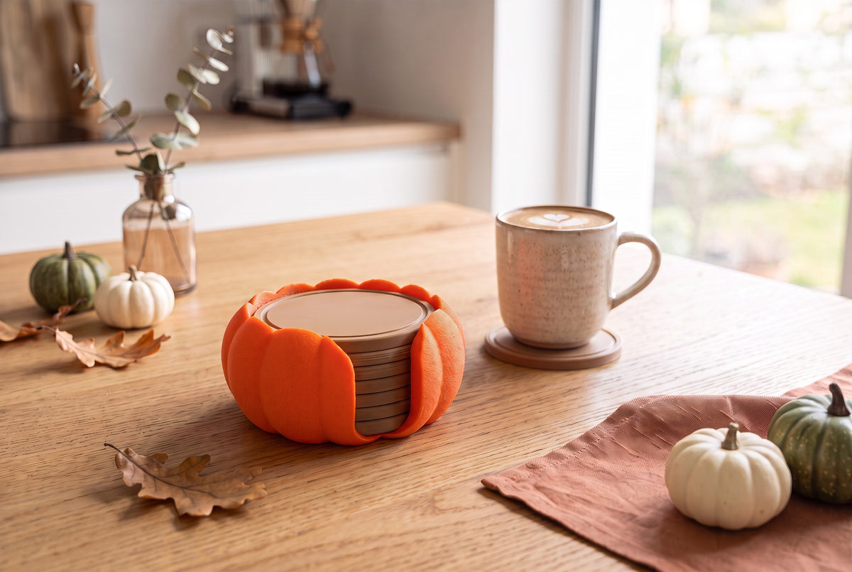Pumpkin coaster set lifestyle shot 7