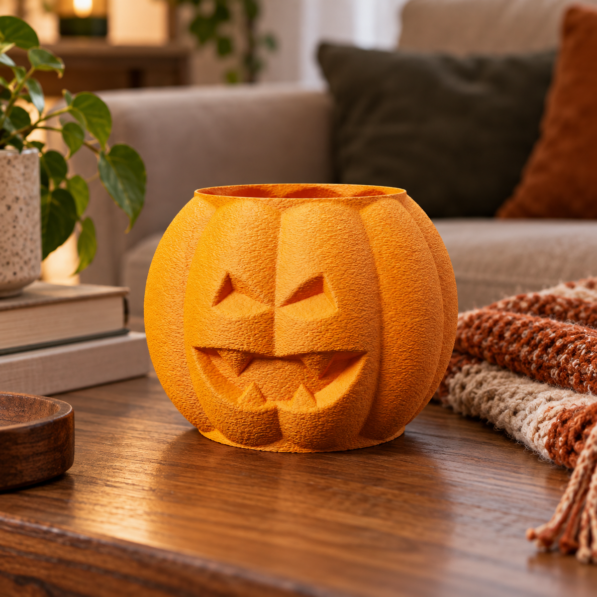 Pumpkin Head Vase