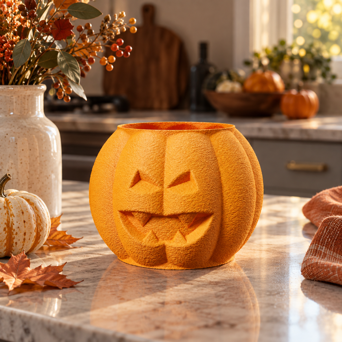 Pumpkin Head Vase