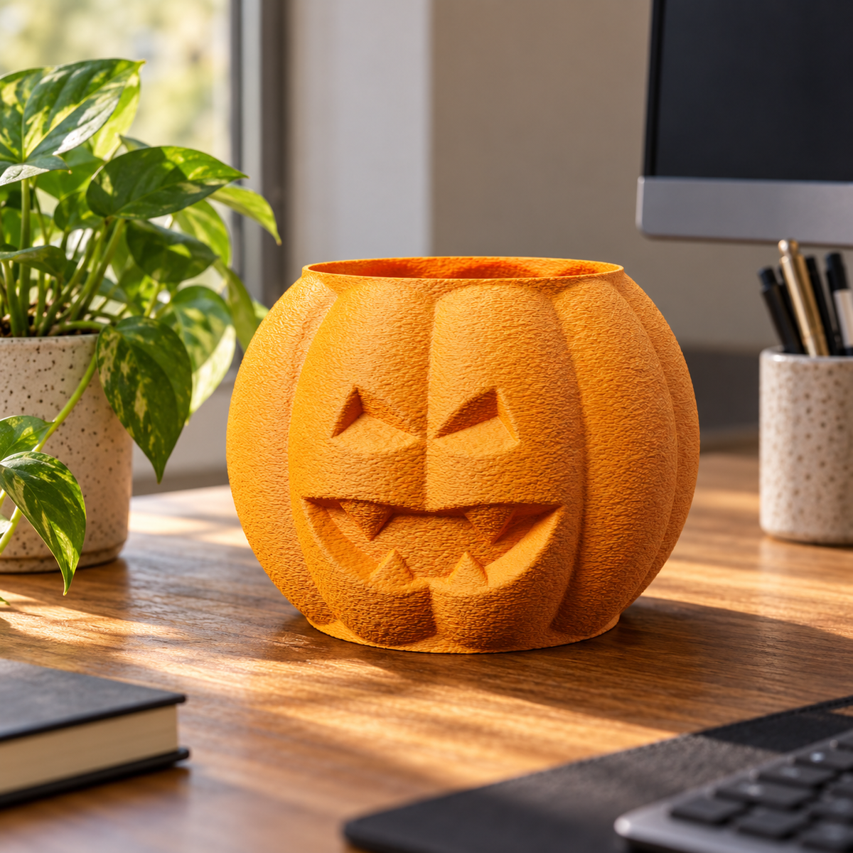 Pumpkin Head Vase