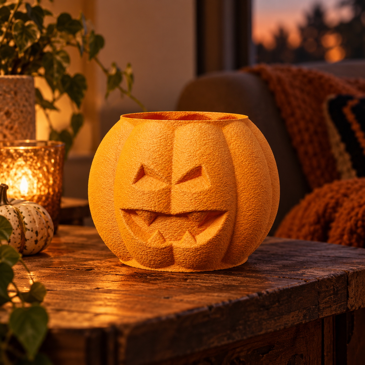 Pumpkin Head Vase