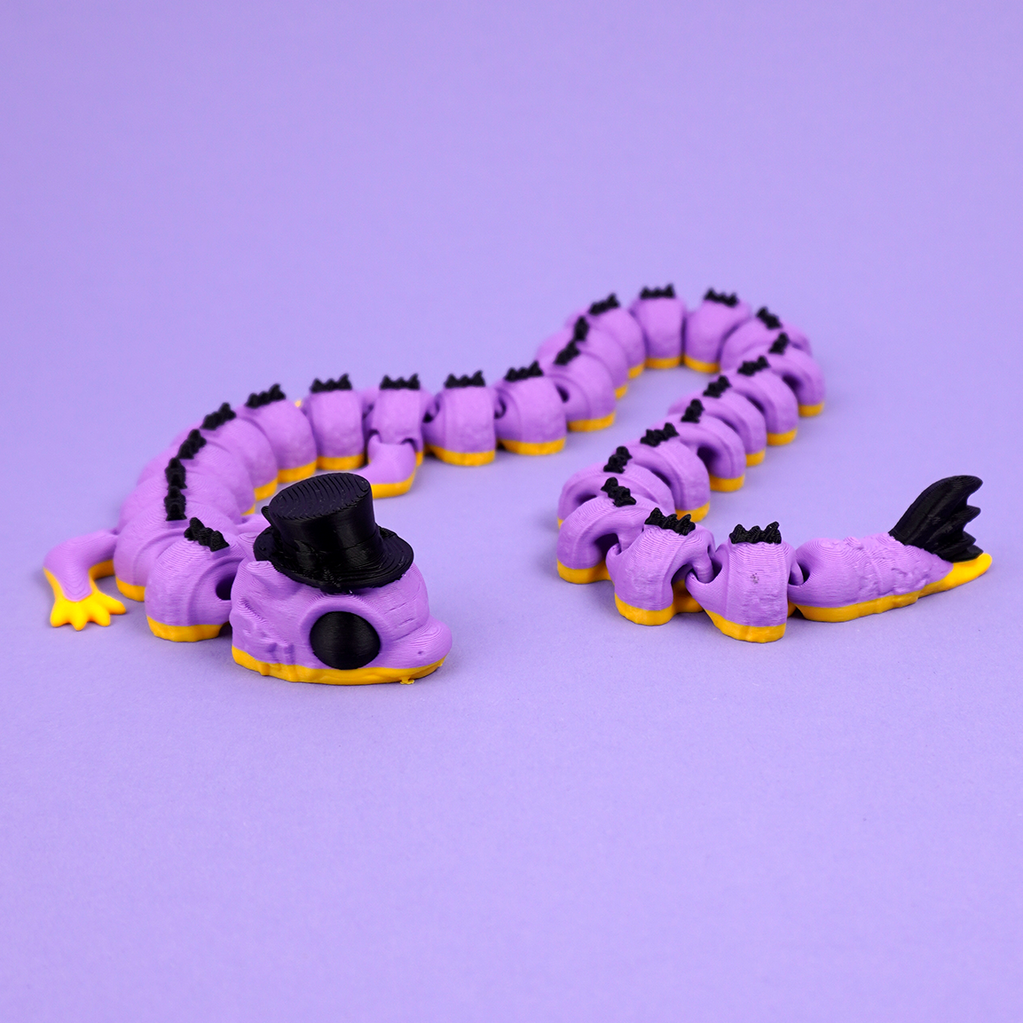 Articulated Wizard Dragon stretched in an S curve