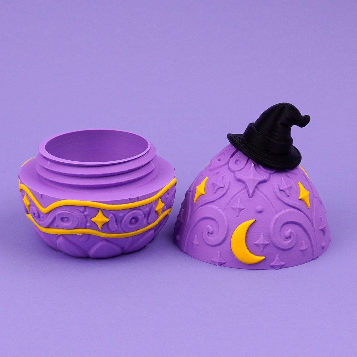 Open Wizard Dragon Egg showing storage compartment and removable lid