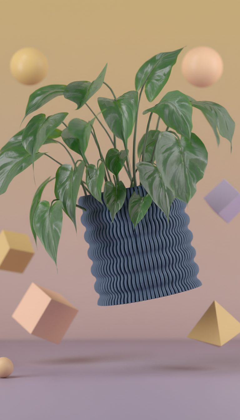 Ribbed Planter Wobble