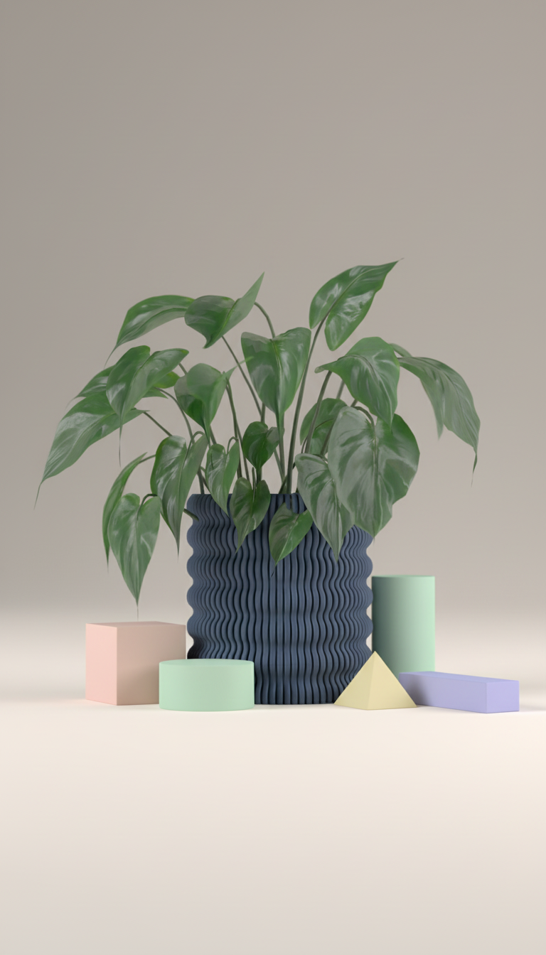 Ribbed Planter Wobble