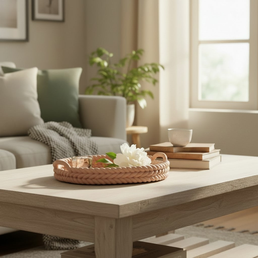 Natural-Looking Rope Tray