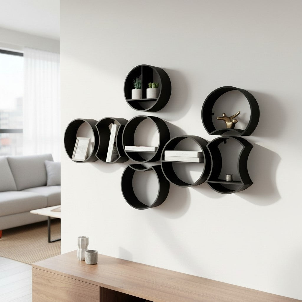 Modular round shelf system