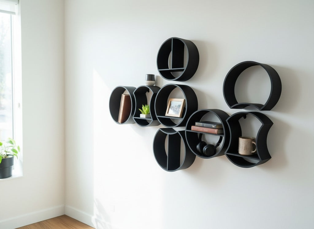 Modular round shelf system