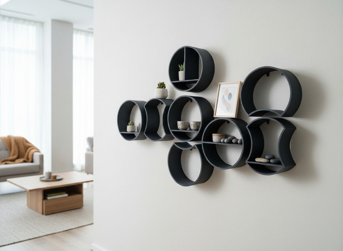 Modular round shelf system