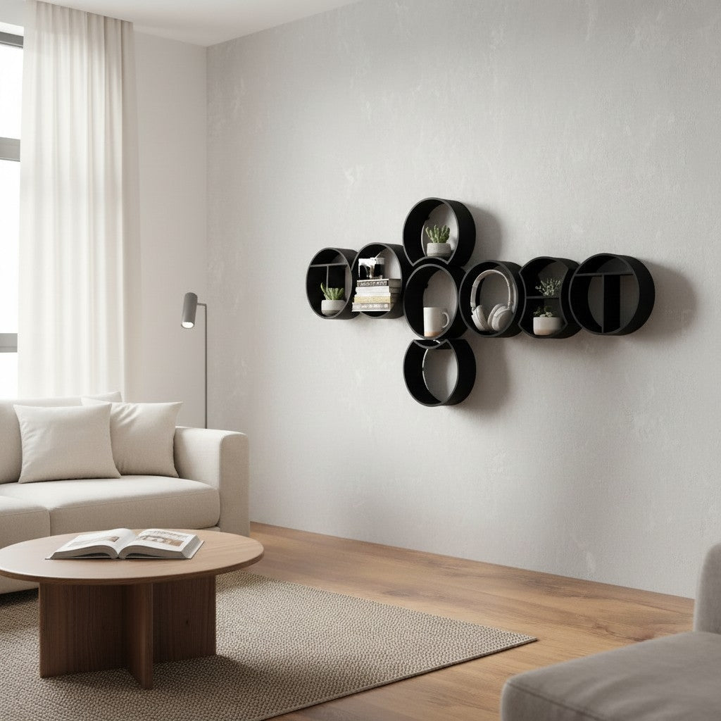 Modular round shelf system