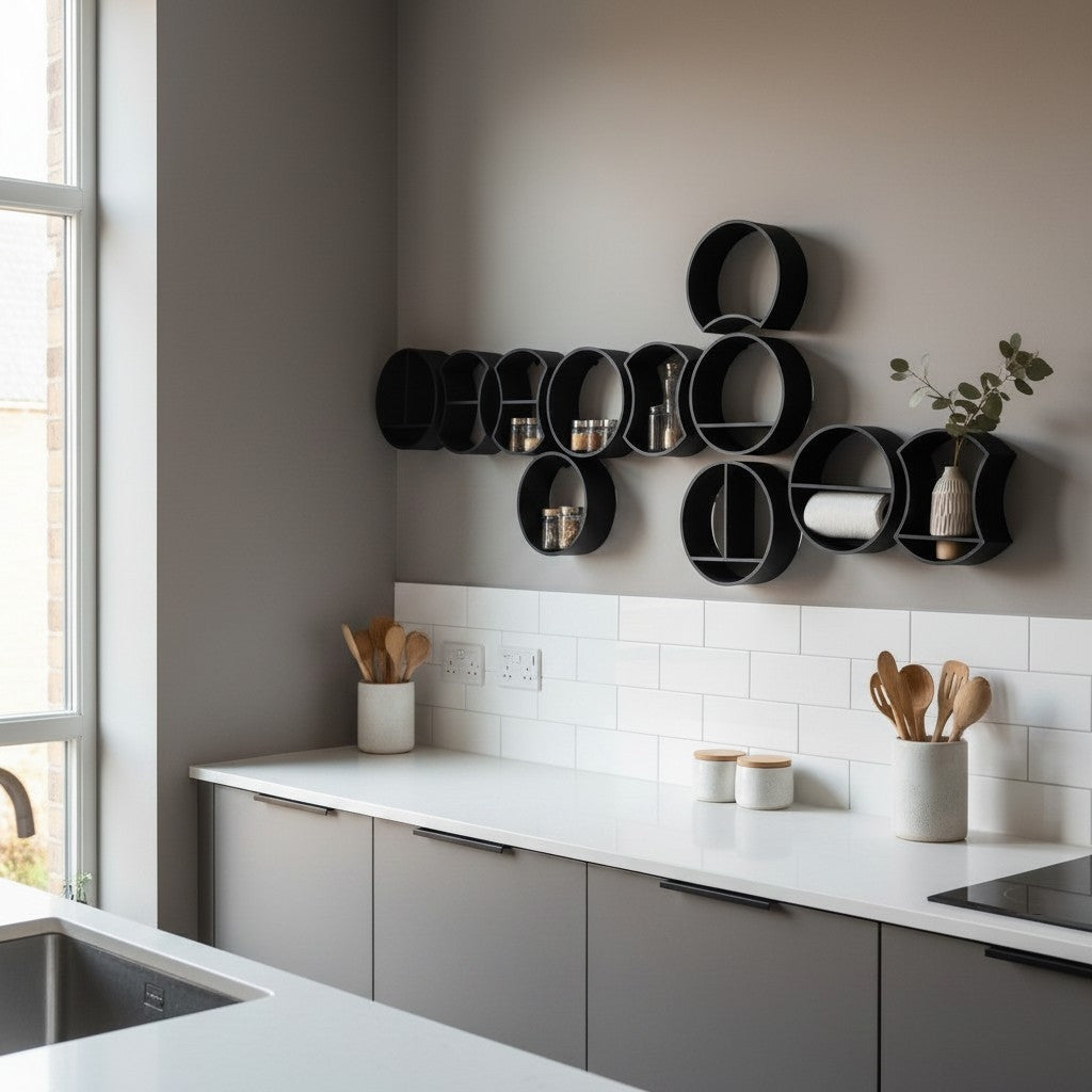 Modular round shelf system