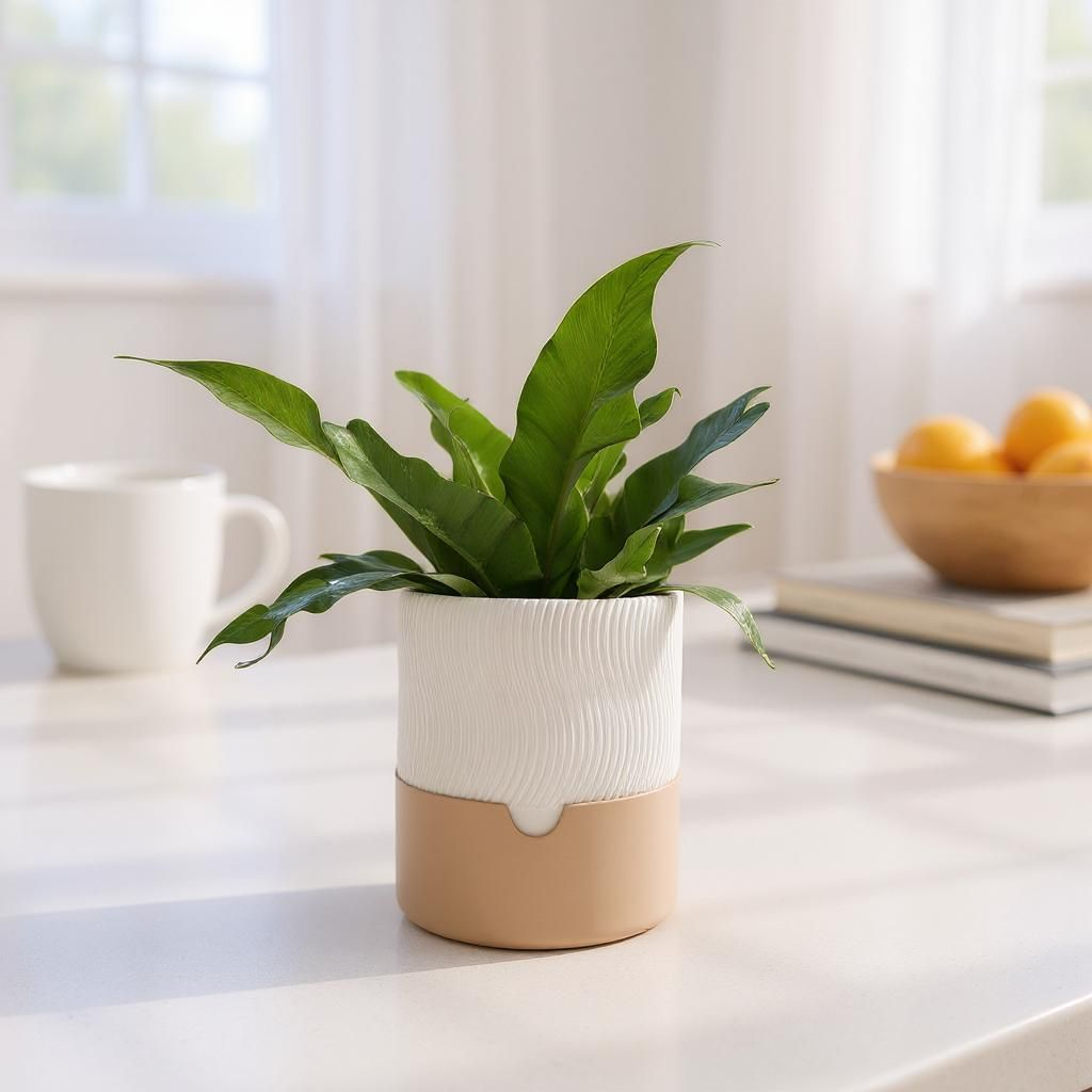 2-Piece Ribbed Planter Set