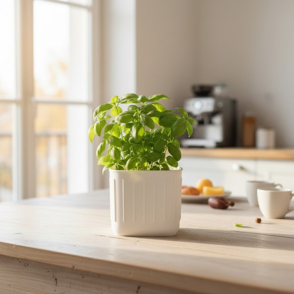Scandinavian plant pot pair