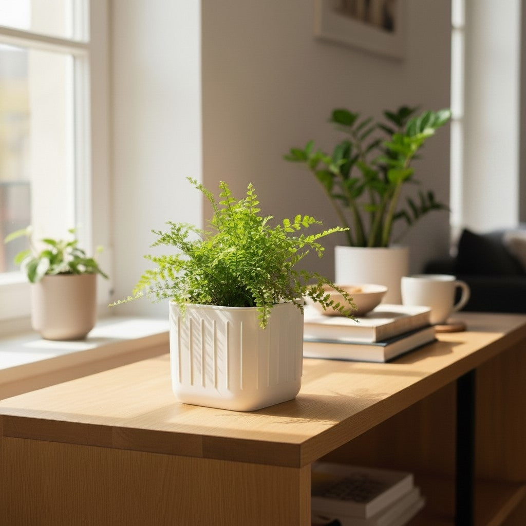 Scandinavian plant pot pair