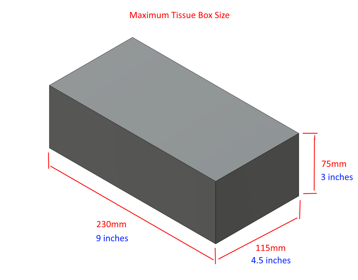 Modern Tissue Box Organiser with Storage Compartments