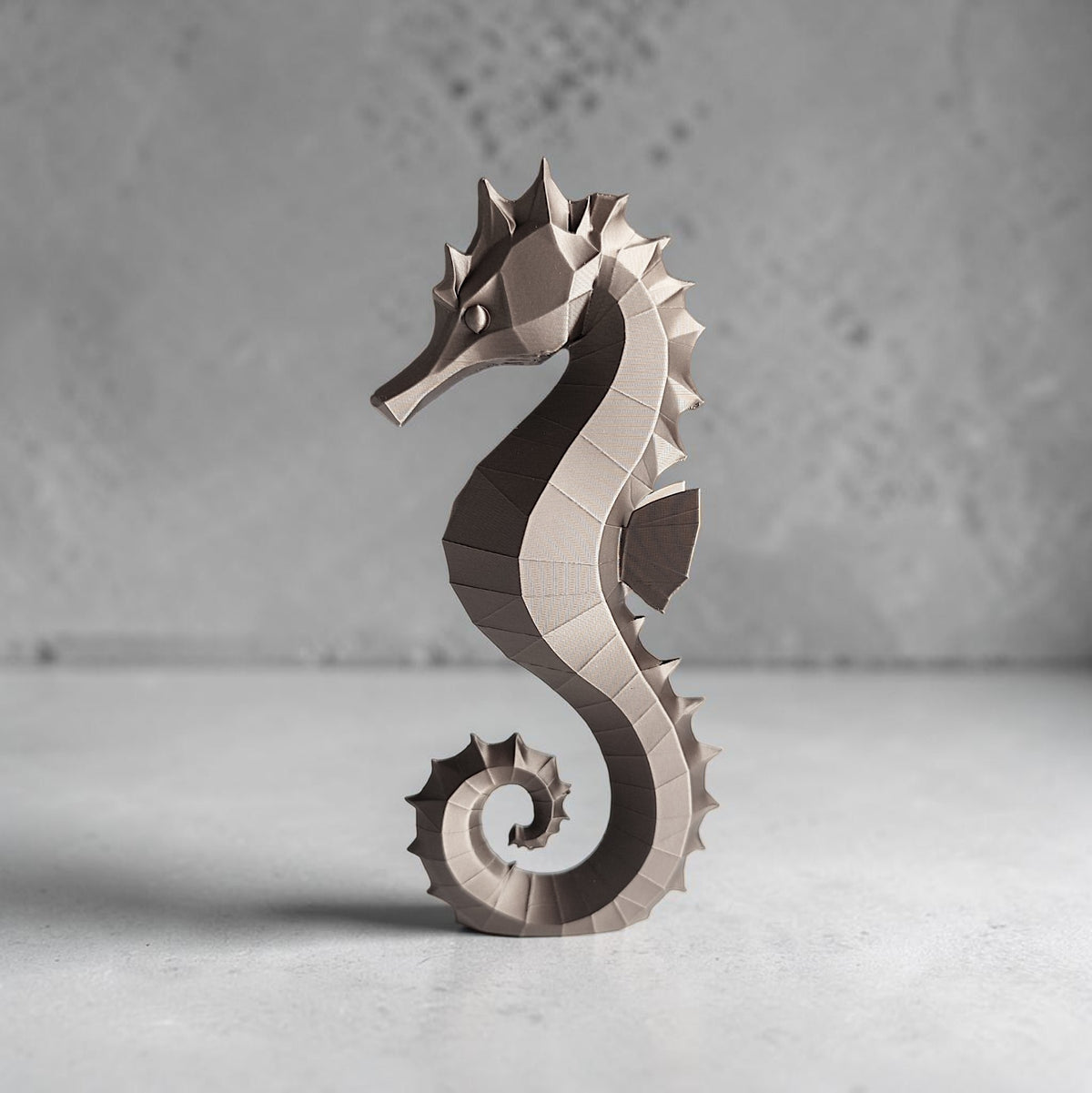 Decorative Seahorse Sculpture — Modern Coastal Home Décor