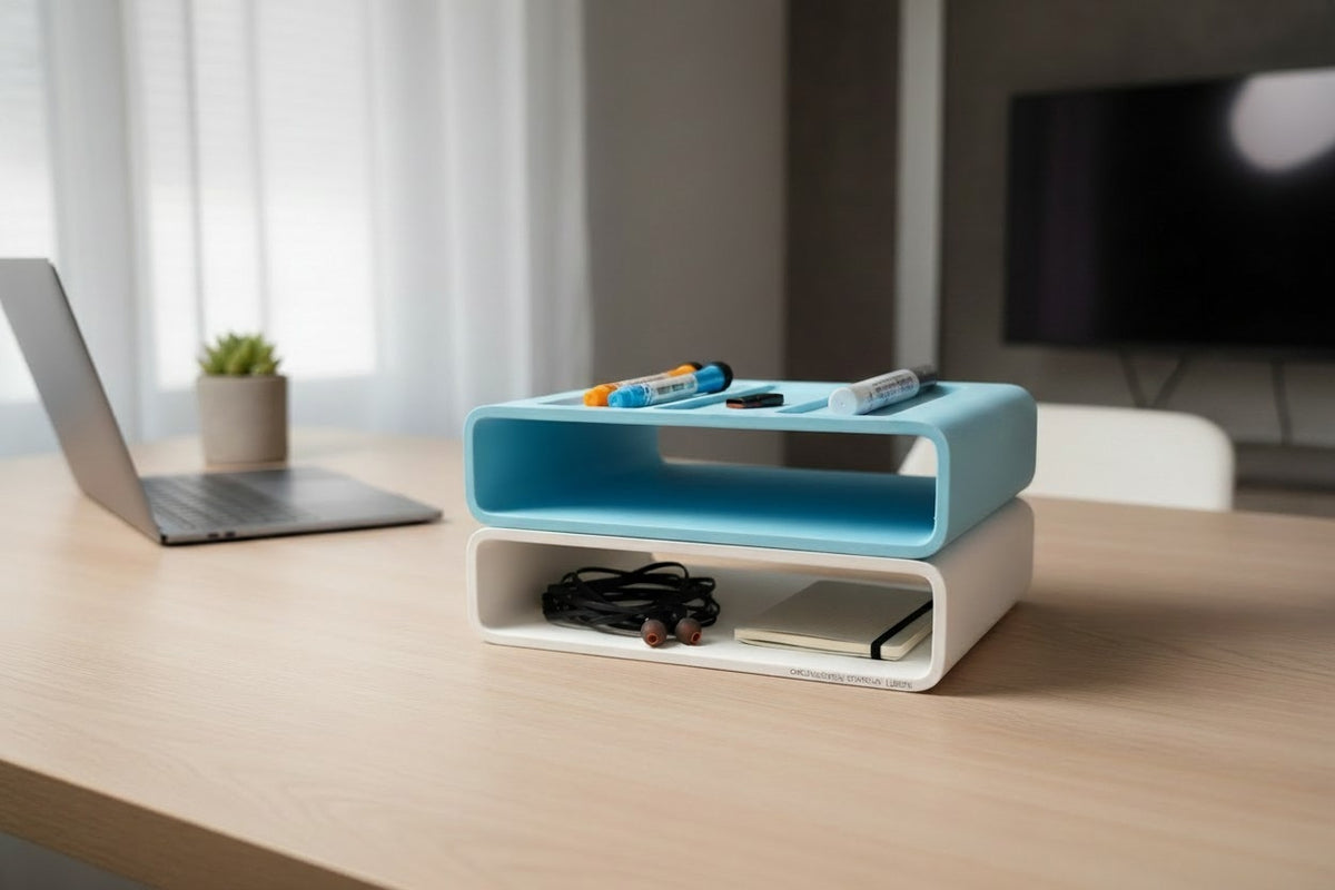 Modular Stackable Office Organizer — Desk Storage Solution