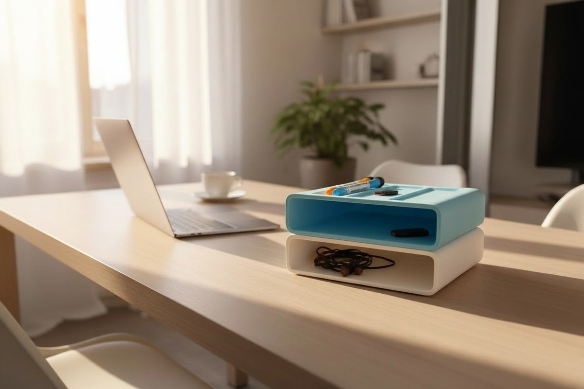 Modular Stackable Office Organizer — Desk Storage Solution
