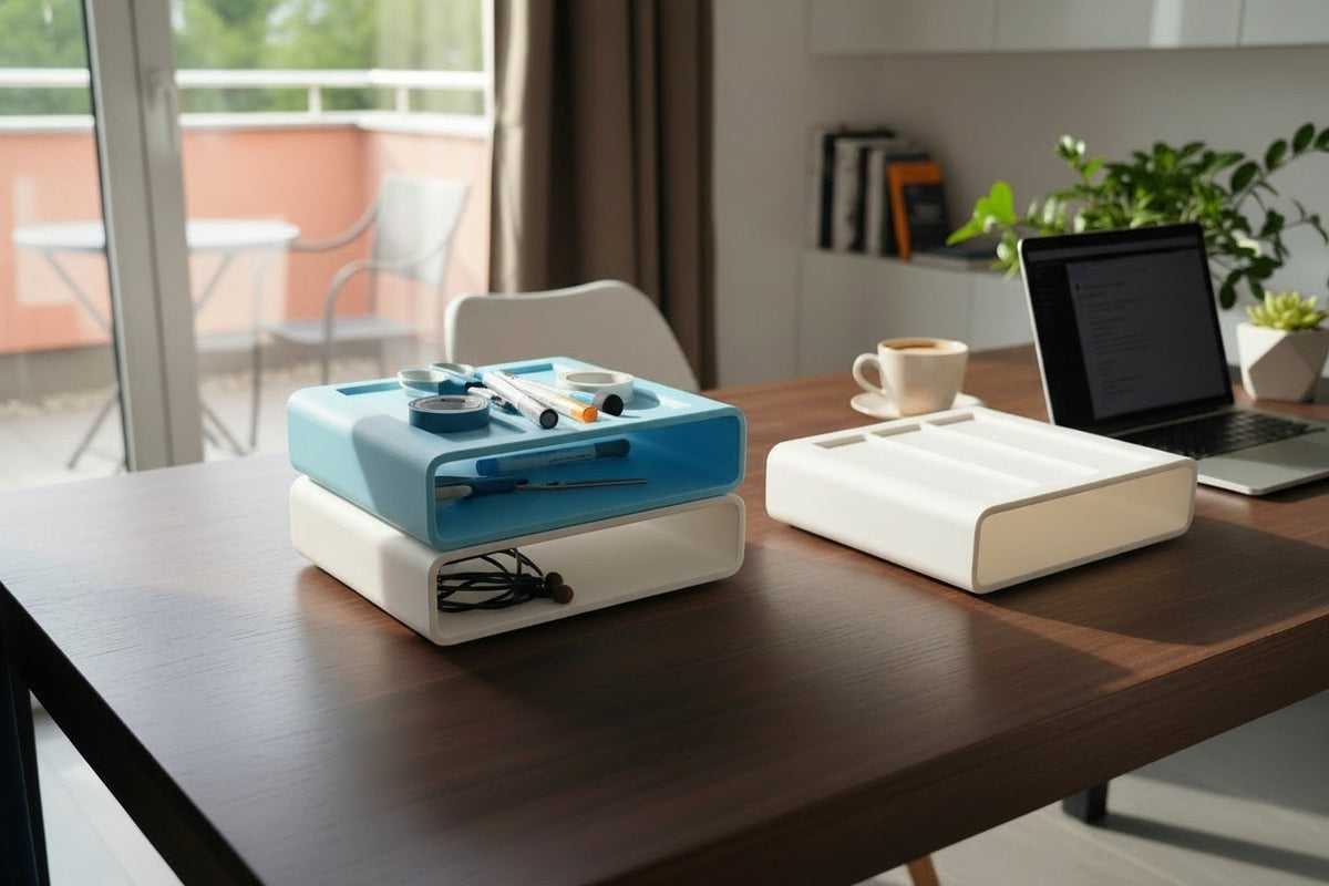 Modular Stackable Office Organizer — Desk Storage Solution