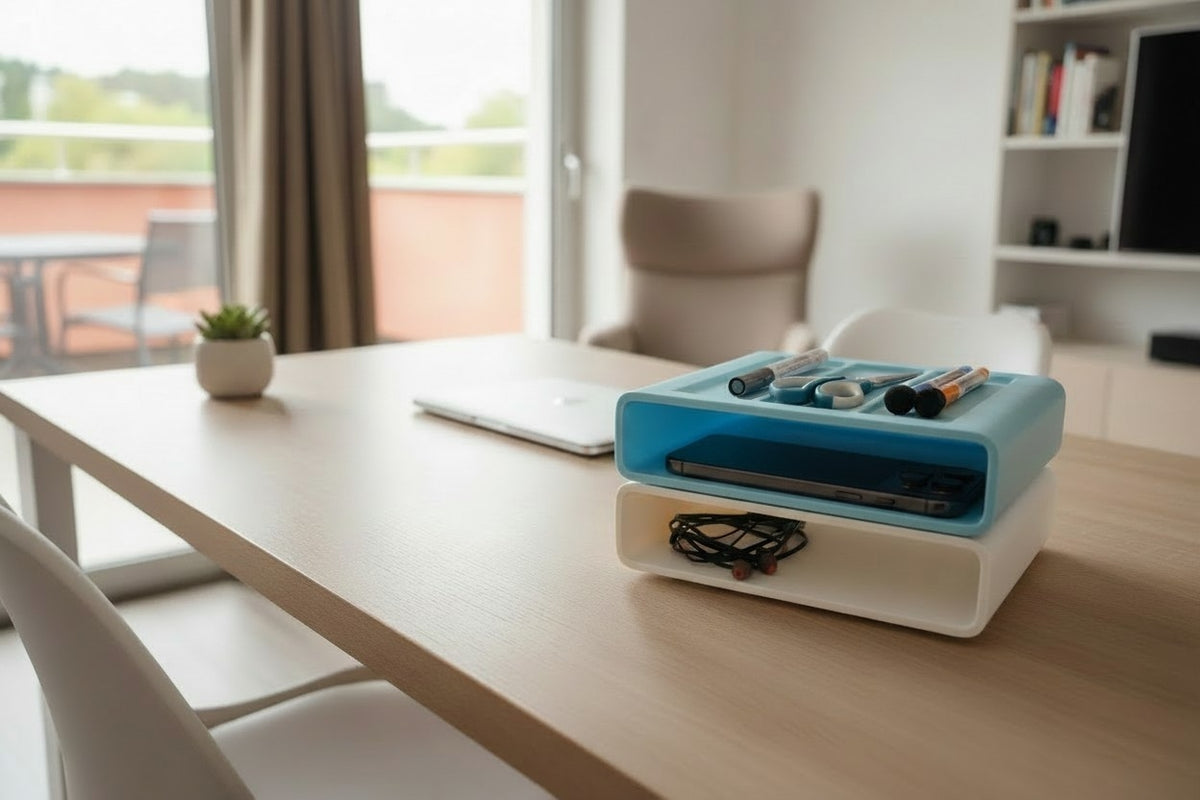 Modular Stackable Office Organizer — Desk Storage Solution