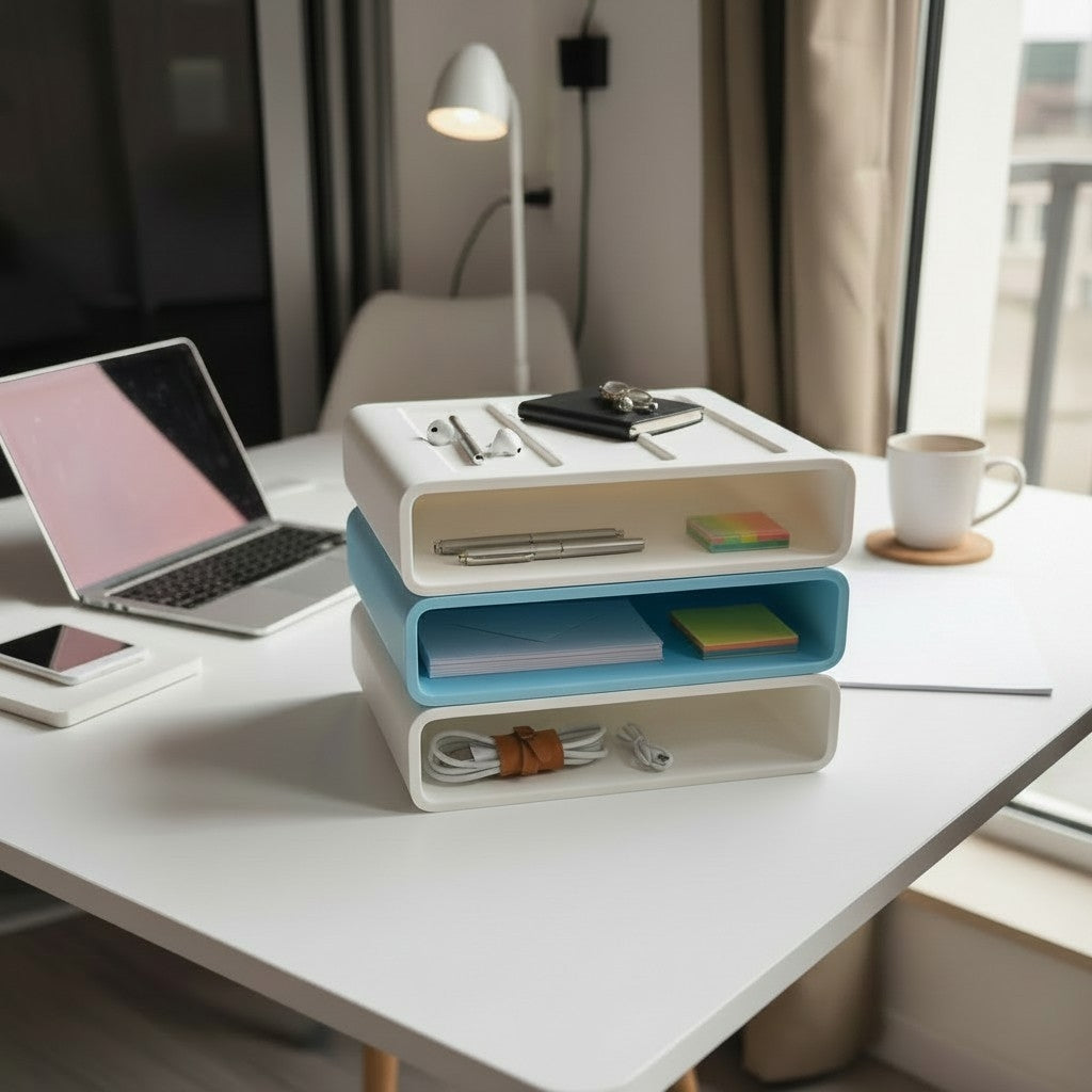 Modular Stackable Office Organizer