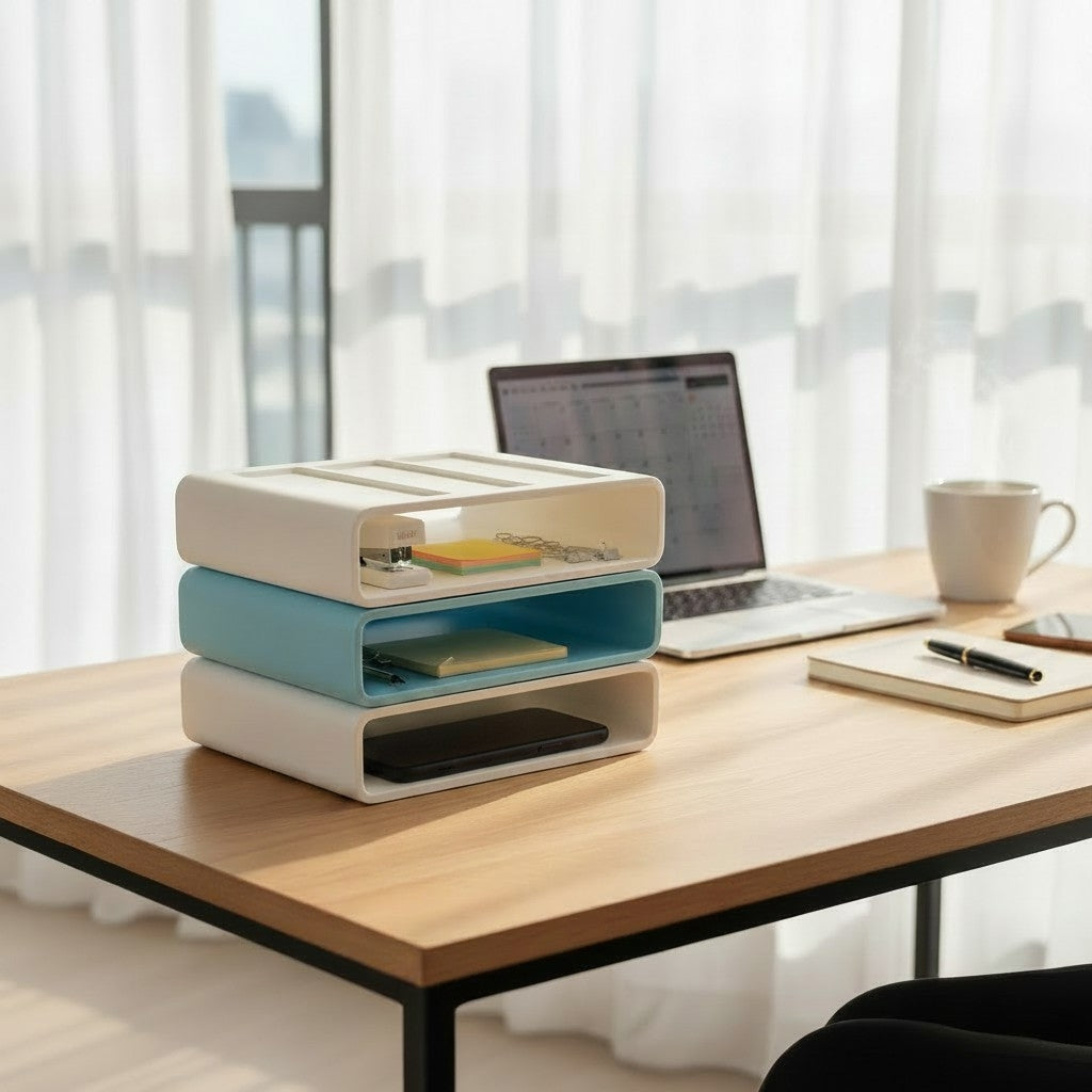 Modular Stackable Office Organizer
