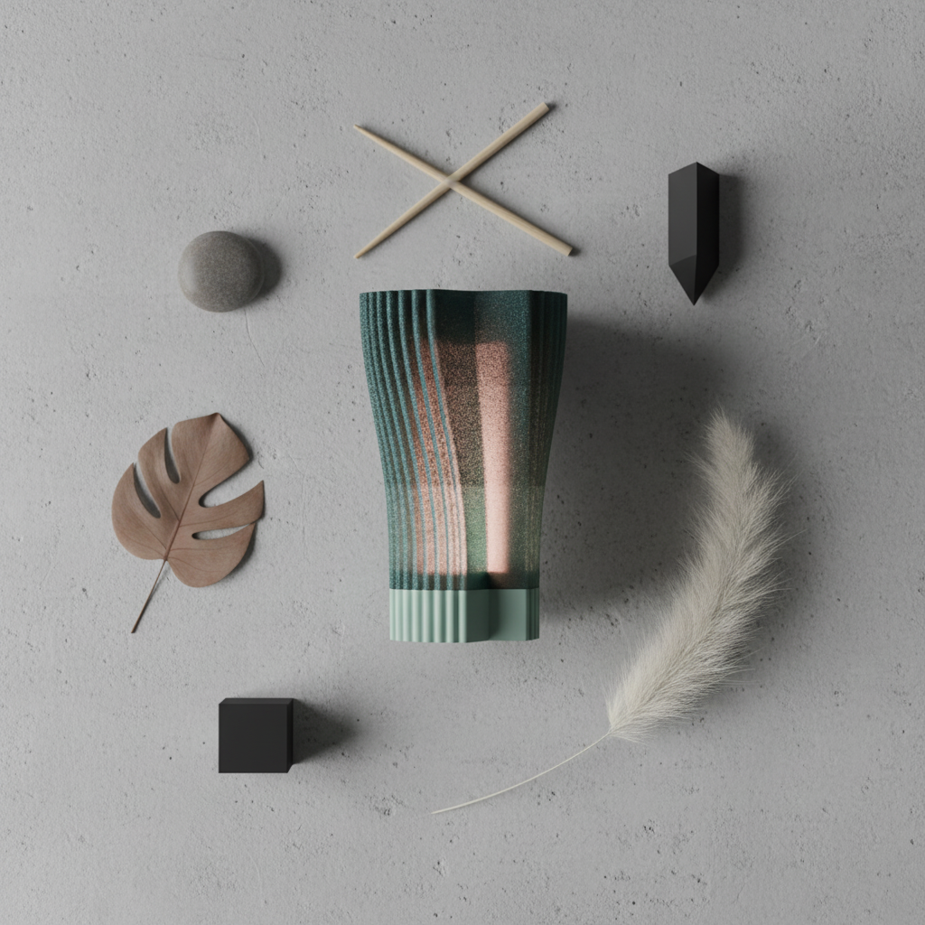 Modern Ripple Column Light