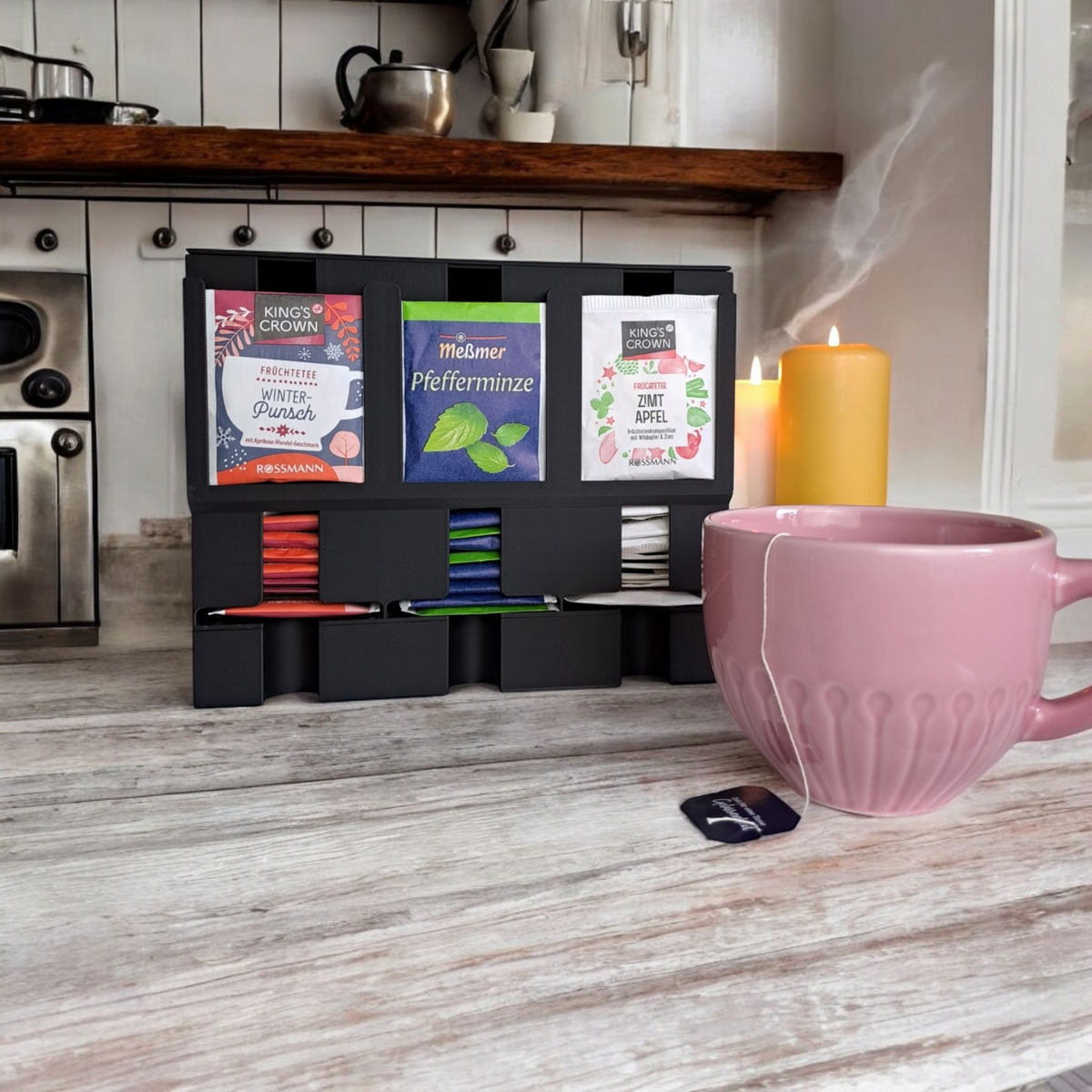 Stackable Tea Bag Dispenser