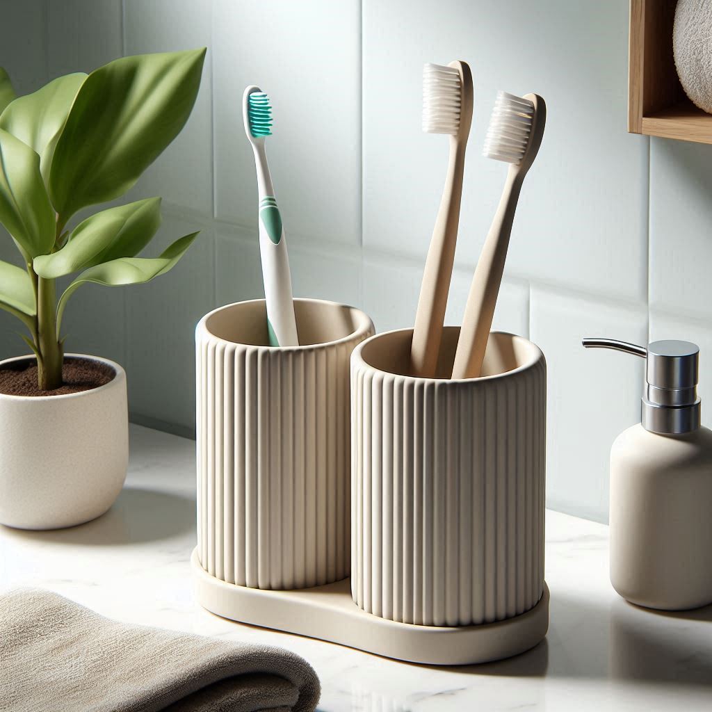 ribbed bathroom holders