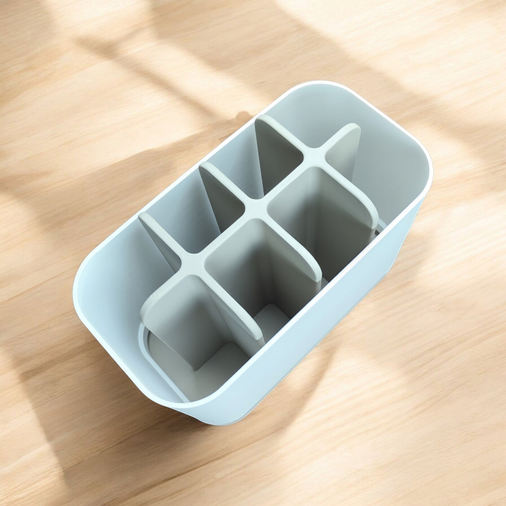The Modern Two-Tone Bathroom Organizer
