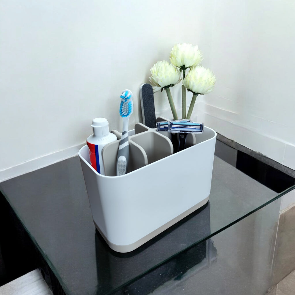 The Modern Two-Tone Bathroom Organizer
