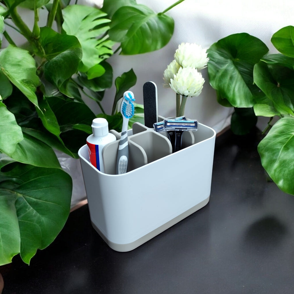 The Modern Two-Tone Bathroom Organizer